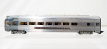 Load image into Gallery viewer, CLEAN American Flyer 663 Aluminum Observation Car Metal lighted w/drumhead 1950s