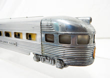 Load image into Gallery viewer, CLEAN American Flyer 663 Aluminum Observation Car Metal lighted w/drumhead 1950s