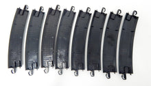 Load image into Gallery viewer, Bachmann Trains HO 44403 22" radius curved (8) Snap-Fit E-Z Track Steel Black