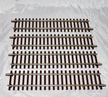 Load image into Gallery viewer, Atlas O #7050 Lot of 4 Sections 10" straight 2 Rail O Scale nickle silver Cde148