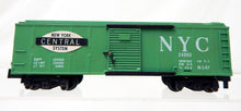 Load image into Gallery viewer, American Flyer 24065 NYC Green Painted Boxcar Pikemaster couplers New York Central