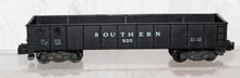 Load image into Gallery viewer, Postwar American Flyer 920 Southern gondola black 1953-56 Knuckle coupler paintd