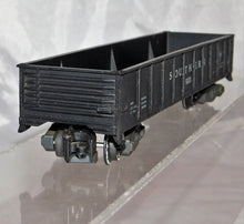 Load image into Gallery viewer, Postwar American Flyer 920 Southern gondola black 1953-56 Knuckle coupler paintd