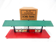 Load image into Gallery viewer, Lionel Trains 157 Postwar RED BASE Illuminated Station Platform CLEAN & SCARCE