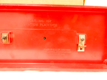 Load image into Gallery viewer, Lionel Trains 157 Postwar RED BASE Illuminated Station Platform CLEAN & SCARCE