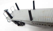 Load image into Gallery viewer, Boxed Lionel Trains 2411 Die Cast Flat w/ metal pipes BIG INCH 1946 Postwar O