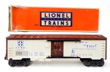 Load image into Gallery viewer, BOXED Lionel Train 6672 Santa Fe SFRD Refrigerator Car blue letters 1954 Postwar