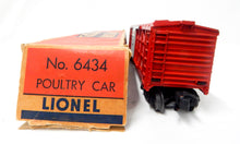 Load image into Gallery viewer, Lionel 6434 Operating Poultry Dispatch Car RED PAINTED version 58-59 lighted BOX