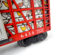 Load image into Gallery viewer, Lionel 6434 Operating Poultry Dispatch Car RED PAINTED version 58-59 lighted BOX