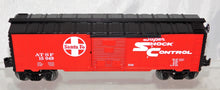 Load image into Gallery viewer, Lionel Trains Red Santa Fe Boxcar ATSF 15049 O gauge Shock Control 2010 uncatlgd