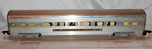 Load image into Gallery viewer, CLEAN American Flyer 661 Aluminum Coach Car Metal lighted 1950s Link streamlined