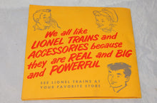 Load image into Gallery viewer, Lionel Trains Sound Effects ART Record + Sleeve 1950s promotional Steam Diesel