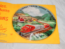 Load image into Gallery viewer, Lionel Trains Sound Effects ART Record + Sleeve 1950s promotional Steam Diesel