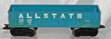 Load image into Gallery viewer, Marx 5532 Blue Allstate Gondola Sears Type F trucks 1959 tilt couplers 8 wheel