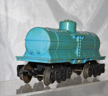 Load image into Gallery viewer, Marx 9553 Blue Allstate Motor Oil Single dome Tank Car Sears Type F trucks 1959