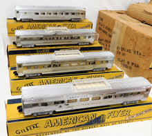 Load image into Gallery viewer, American Flyer 1953 K5364W Silver ROCKET CHROME Diesel Vista Passngr Set 474 475