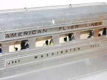 Load image into Gallery viewer, American Flyer 1953 K5364W Silver ROCKET CHROME Diesel Vista Passngr Set 474 475