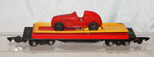 Load image into Gallery viewer, 1948 American Flyer 715 Unloading flat car w/ RED Manoil Racer Works Operating S