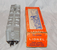 Load image into Gallery viewer, BOXED Lionel Trains 6445 Fort Knox Mint Car Clean Bullion Transport Silver Postw