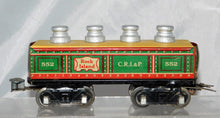 Load image into Gallery viewer, Marx Trains 2552 CRI&P Gondola w/ repro milk can load +insert 6" Prewar Auto cpl