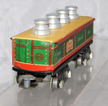 Load image into Gallery viewer, Marx Trains 2552 CRI&P Gondola w/ repro milk can load +insert 6" Prewar Auto cpl