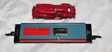 Load image into Gallery viewer, American Flyer 715 Unloading flat car w/ RED Manoil Coupe 1948 Works Operating S