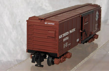 Load image into Gallery viewer, American Flyer 6-48354 Southern Pacific Boxcar 108730 Fctry Brown painted trucks