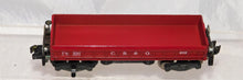 Load image into Gallery viewer, American Flyer Trains 919 CB&Q Automatic Dump Car w/ Button 1956 S BOXED CLEAN