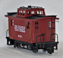Load image into Gallery viewer, Bachmann Rio Grande Southern Bobber Caboose #401 Metal Wheels G gauge train