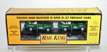 Load image into Gallery viewer, MTH 30-7615 Service Center Flatcar w/ diecast Ertl '55 Cameo Wreckers Tow Trucks