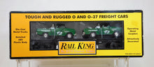 Load image into Gallery viewer, MTH 30-7615 Service Center Flatcar w/ diecast Ertl '55 Cameo Wreckers Tow Trucks