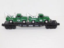 Load image into Gallery viewer, MTH 30-7615 Service Center Flatcar w/ diecast Ertl '55 Cameo Wreckers Tow Trucks