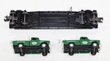 Load image into Gallery viewer, MTH 30-7615 Service Center Flatcar w/ diecast Ertl '55 Cameo Wreckers Tow Trucks