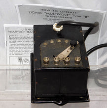 Load image into Gallery viewer, Lionel Type B NICKEL Side Plate Version Early 1917-1921 75 Watts Works 25 volts