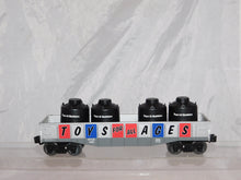 Load image into Gallery viewer, Lionel 6-26093 HobbyTown USA gondola +4 cannisters HTUX1980 ToysAges 2004 Scarce