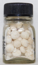 Load image into Gallery viewer, Lionel SP Smoke Pellets bottle FULL 50 tablets CLEAR bottle Early 1940s black Print