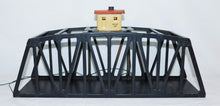 Load image into Gallery viewer, American Flyer 750 Lighted Metal Trestle Bridge w/Shack 1946-55 postwar Black S