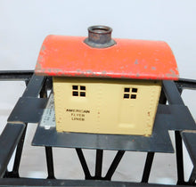 Load image into Gallery viewer, American Flyer 750 Lighted Metal Trestle Bridge w/Shack 1946-55 postwar Black S