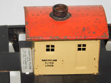 Load image into Gallery viewer, American Flyer 750 Lighted Metal Trestle Bridge w/Shack 1946-55 postwar Black S