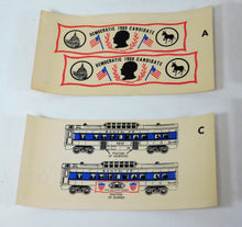 Load image into Gallery viewer, Lionel 1640-100 BOXED Accessories for 1960 Presidential Special 1640W banners +