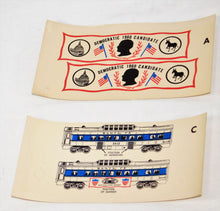 Load image into Gallery viewer, Lionel 1640-100 BOXED Accessories for 1960 Presidential Special 1640W banners +