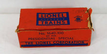 Load image into Gallery viewer, Lionel 1640-100 BOXED Accessories for 1960 Presidential Special 1640W banners +