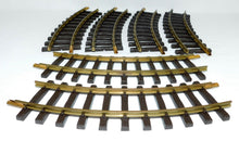 Load image into Gallery viewer, LGB 1100 curved TRACK 6 sections G scale gauge brass half circle 600mm USED C-8
