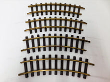 Load image into Gallery viewer, LGB 4 sections Curved Track Brass Rail G Gauge 600mm Radius 4' curves Lehmann