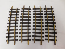 Load image into Gallery viewer, LGB 18002 4 HALF Curved Track Brass Rail G Gauge Wide Radius 15' diameter R5 15 degre