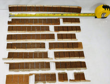 Load image into Gallery viewer, 17 Tru Scale HO scale Roadbed Wooden Vintage STRAIGHTS no rails custom cuts 16"