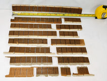 Load image into Gallery viewer, 17 Tru Scale HO scale Roadbed Wooden Vintage STRAIGHTS no rails custom cuts 16"
