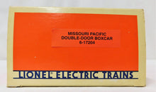 Load image into Gallery viewer, Lionel 6-17204 Missouri Pacific Double Door Box Car XME Eagle Merchandise 17204 Standard O 1/48 scale