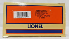 Load image into Gallery viewer, Lionel 6-26972 PONY EXPRESS Animated Gondola Chase car Cop & Hobo operating gondola