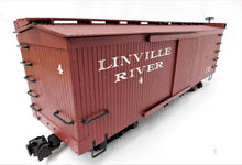 Load image into Gallery viewer, Bachmann 93321 Linville River #4 Wood-sided Box Car Metal Wheels Knuckle coupl G